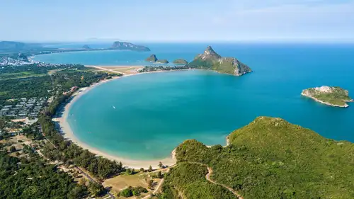 Three-bay view in Prachuap